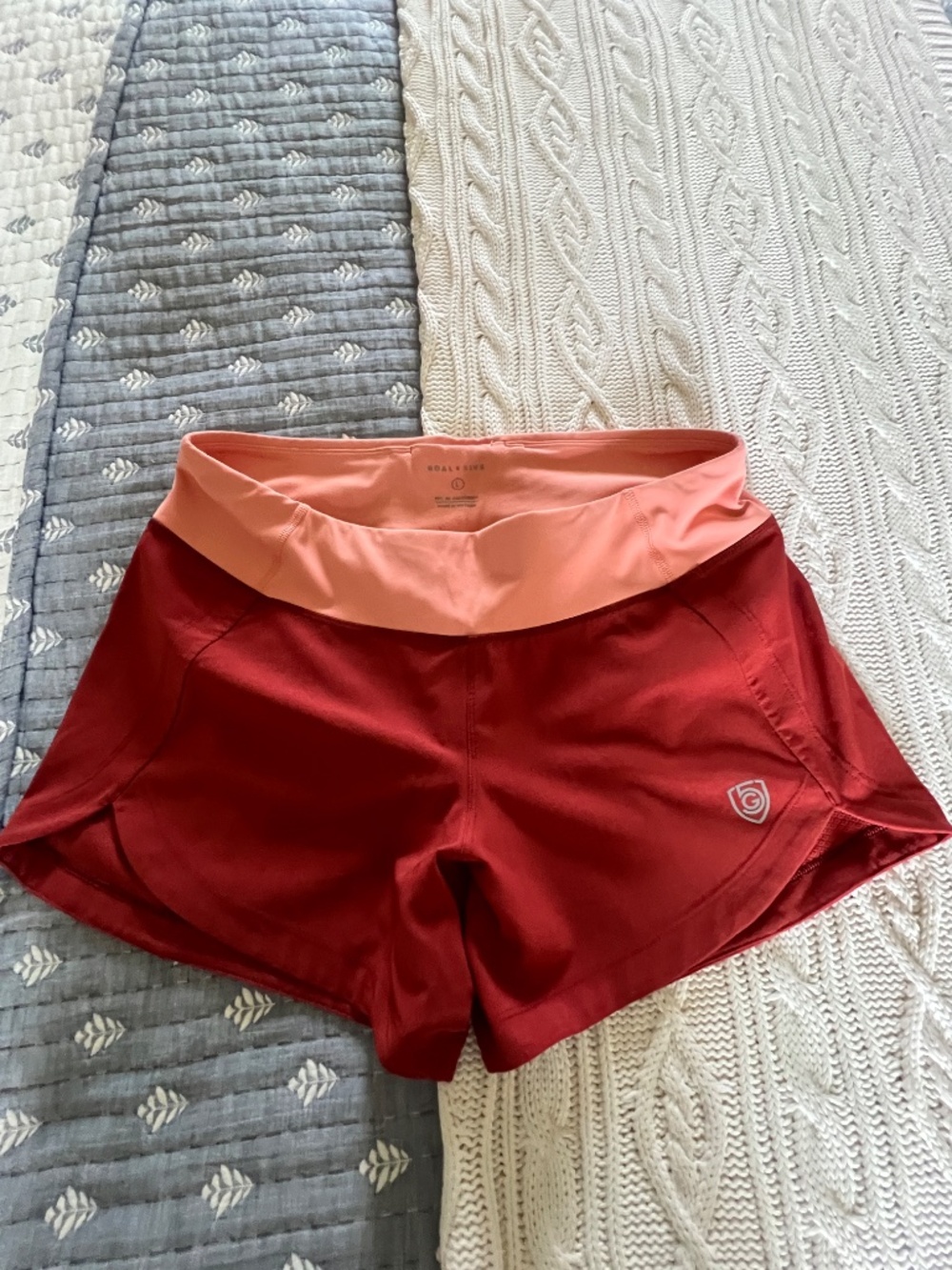 Lot of 4 Goal Five Performance Shorts - Women's L - Navy, Gray, Rust, Blue - Picture 5 of 8